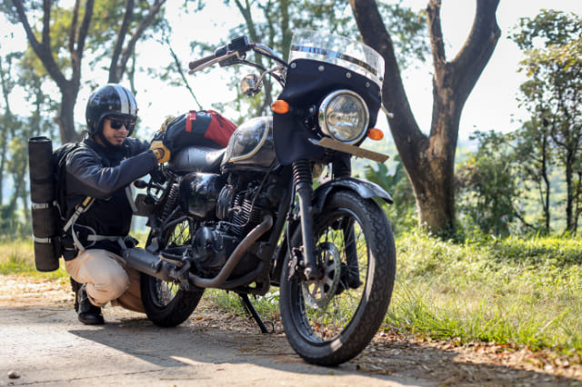 エアロカウルのつけたバイク